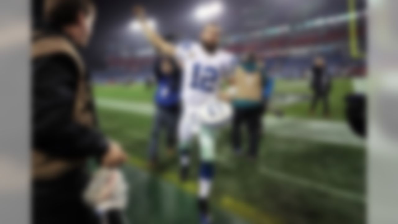 Indianapolis Colts quarterback Andrew Luck (12) following an an NFL football game against the Tennessee Titans on Sunday, Dec. 30, 2018, in Nashville, Tenn. (Perry Knotts/NFL)