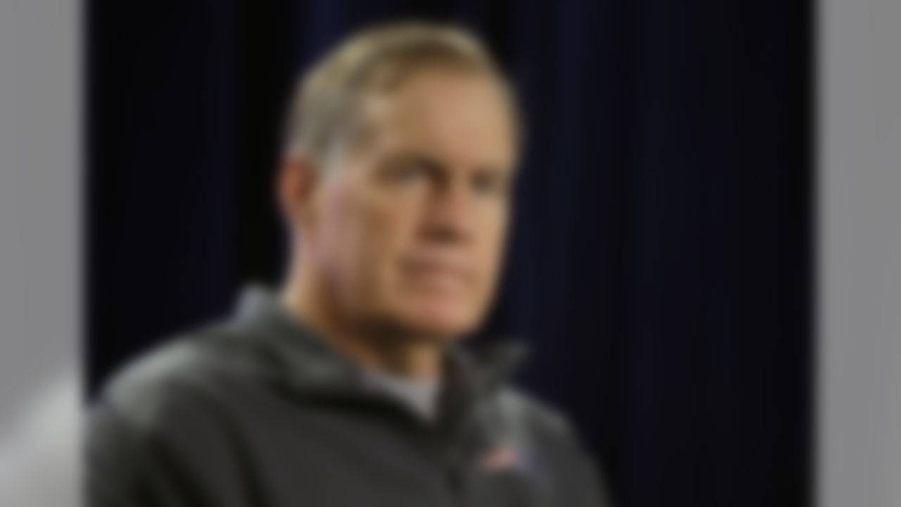 New England Patriots head coach Bill Belichick listens to a reporter's question during a media availability at the NFL football team's facility in Foxborough, Mass., Wednesday, Dec. 11, 2013. (AP Photo/Stephan Savoia)