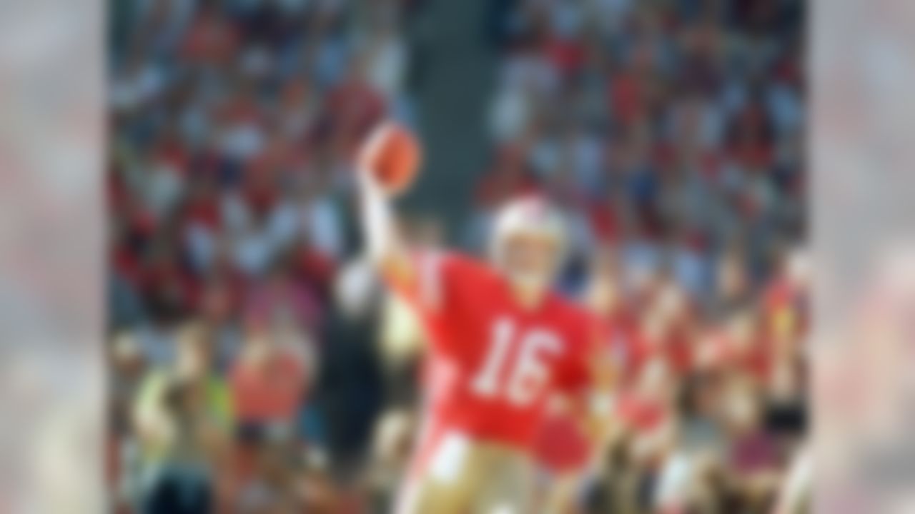 After being sidelined for eight weeks after a back surgery, Joe Montana returned to the lineup and helped deliver a 43-17 rout of the St. Louis Cardinals. Montana had three touchdown passes in the lopsided win.