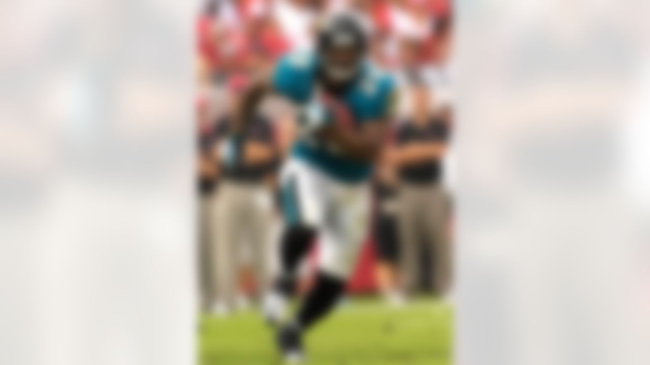 Jacksonville's Fred Taylor is one of three running backs to go over the 10,000 yard mark this season. In 10 seasons with the Jaguars he's gained 10,221 rushing yards.