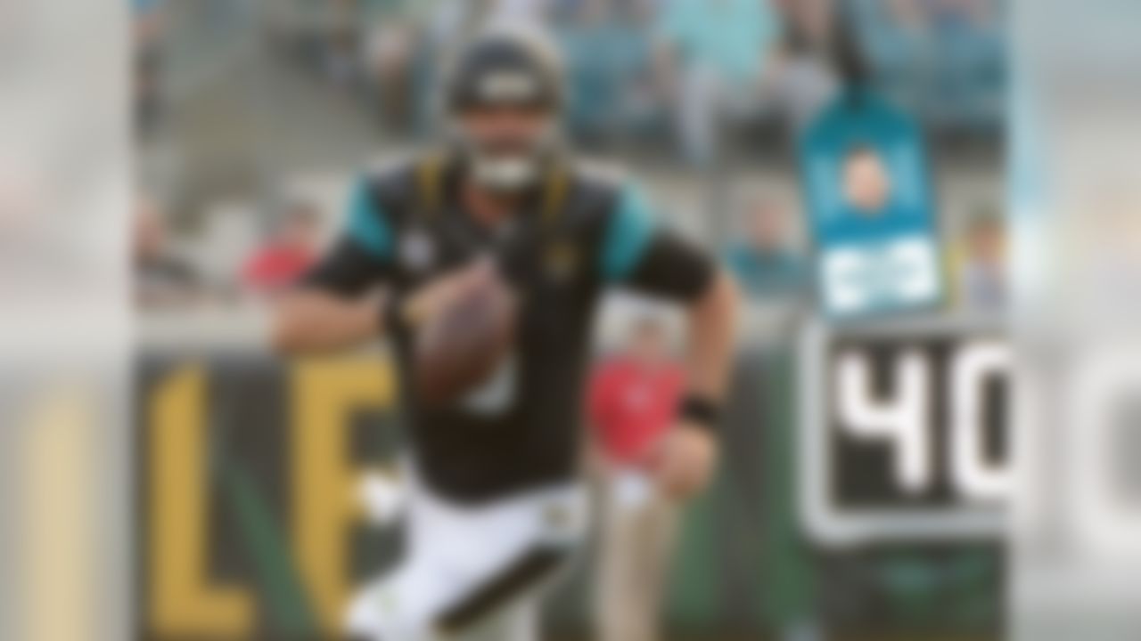 Despite his deficiencies as a real life quarterback (although he hasn't thrown a pick in two straight games) Bortles has been fantasy gold this season. He has averaged 26.98 fantasy points per game in his last three contests and is heading into a matchup against the Falcons that could end up being a high-scoring barn burner down in Duval County.