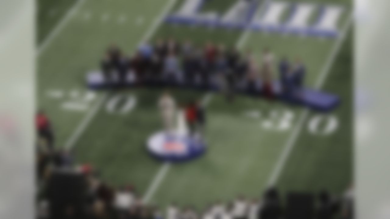 Walter Peyton Man of the Year award during the NFL Super Bowl LIII football game between the New England Patriots and Los Angeles Rams, Sunday, Feb. 3, 2019 in Atlanta.