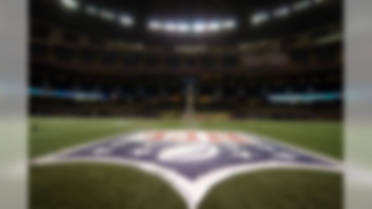 Preparations are made at the Superdome for Super Bowl XLVII in New Orleans, LA on Wednesday, January 30, 2013. (Celeste Pascual/NFL)
