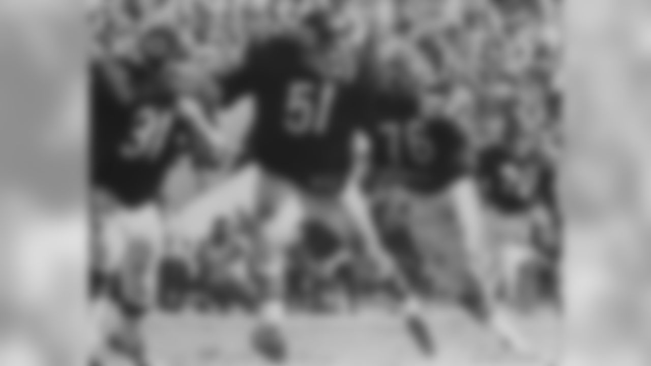 Chicago Bears Hall of Fame linebacker Dick Butkus (51) circa the late-1960s. (National Football League)