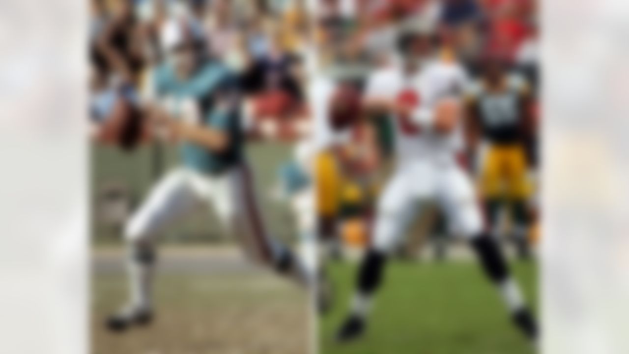 Both Bob Griese and son Brian played quarterback for the Miami Dolphins. Bob led Miami to nine winning seasons and a pair of Super Bowl victories in the 70s, while Brian started 83 games as quarterback for four different teams from 1998 to 2008.