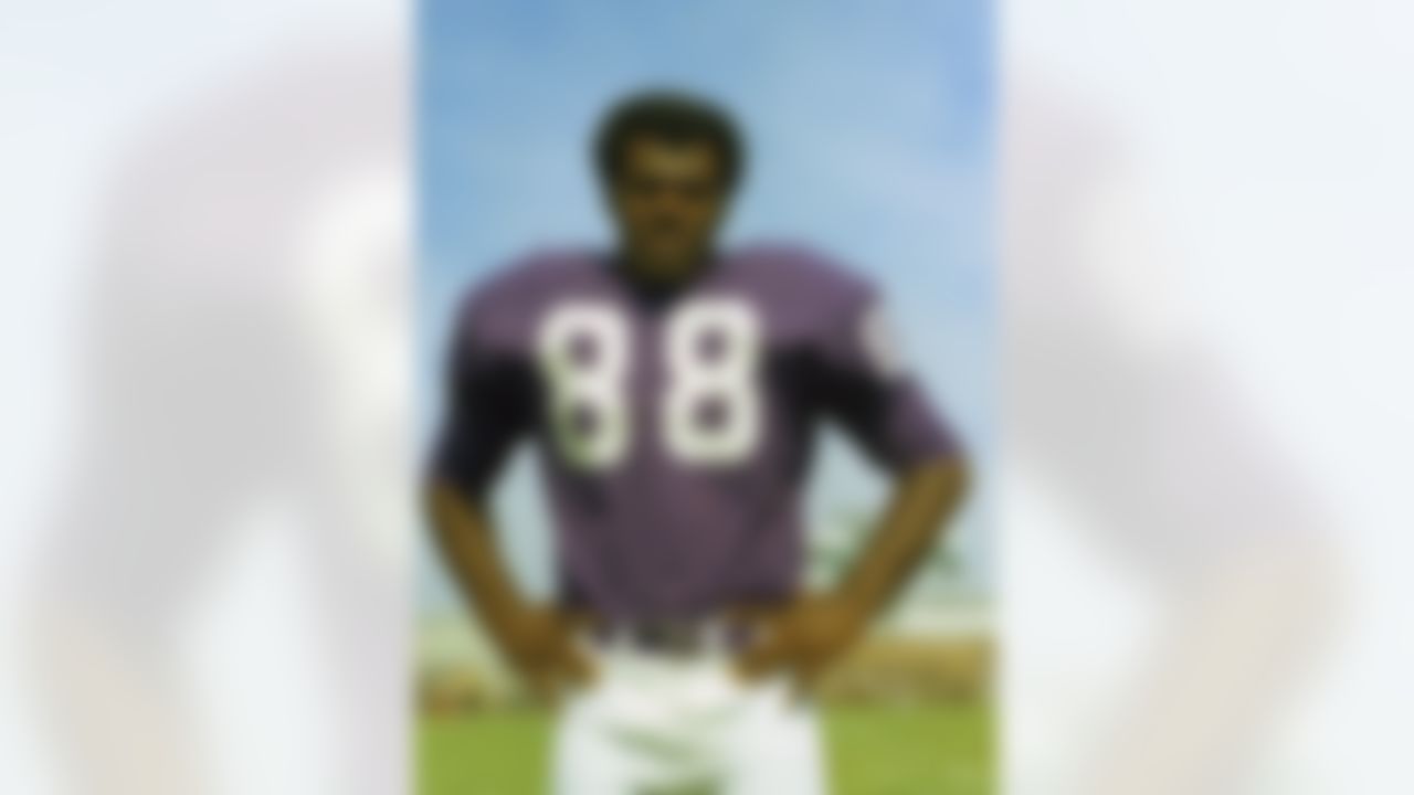 Alan Page, (88), defensive tackle for the Minnesota Vikings football team, is shown in 1973. (AP Photo)