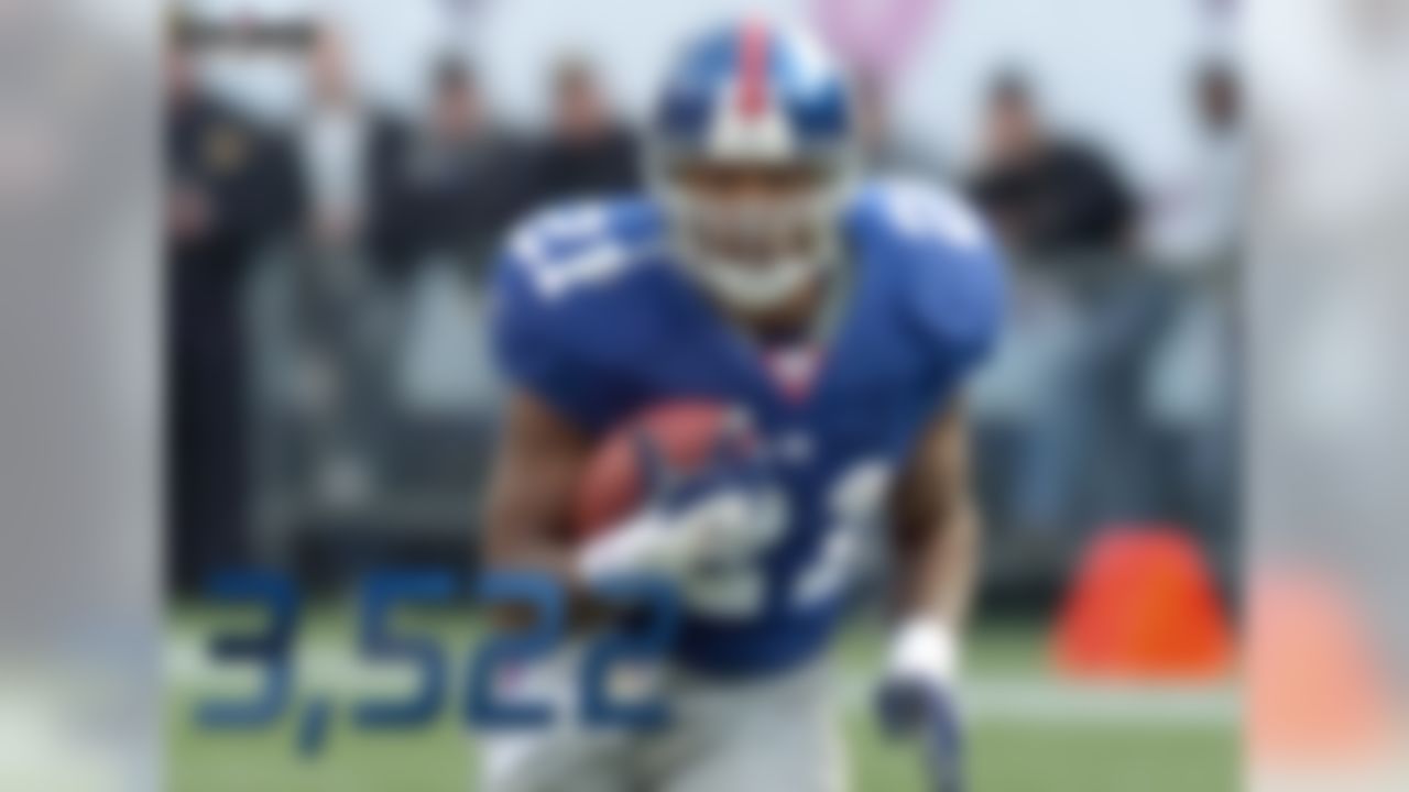 Tiki Barber rushed for 3,522 yards in his final two NFL seasons. Barber rushed for 1,860 yards in 2005 and 1,662 yards in 2006 before promptly retiring. The Giants won the Super Bowl without him following the 2007 season, with Brandon Jacobs leading the team in rushing (1,009 yards). Barber is the Giants' all-time leading rusher with 10,449 career rushing yards. His totals from his final two seasons alone would put him 9th on the franchise's rushing list, just behind Hall of Famer Frank Gifford (3,609 yards). During the 2005 and 2006 seasons, only Larry Johnson rushed for more yards than Barber (3,539 to 3,522).
