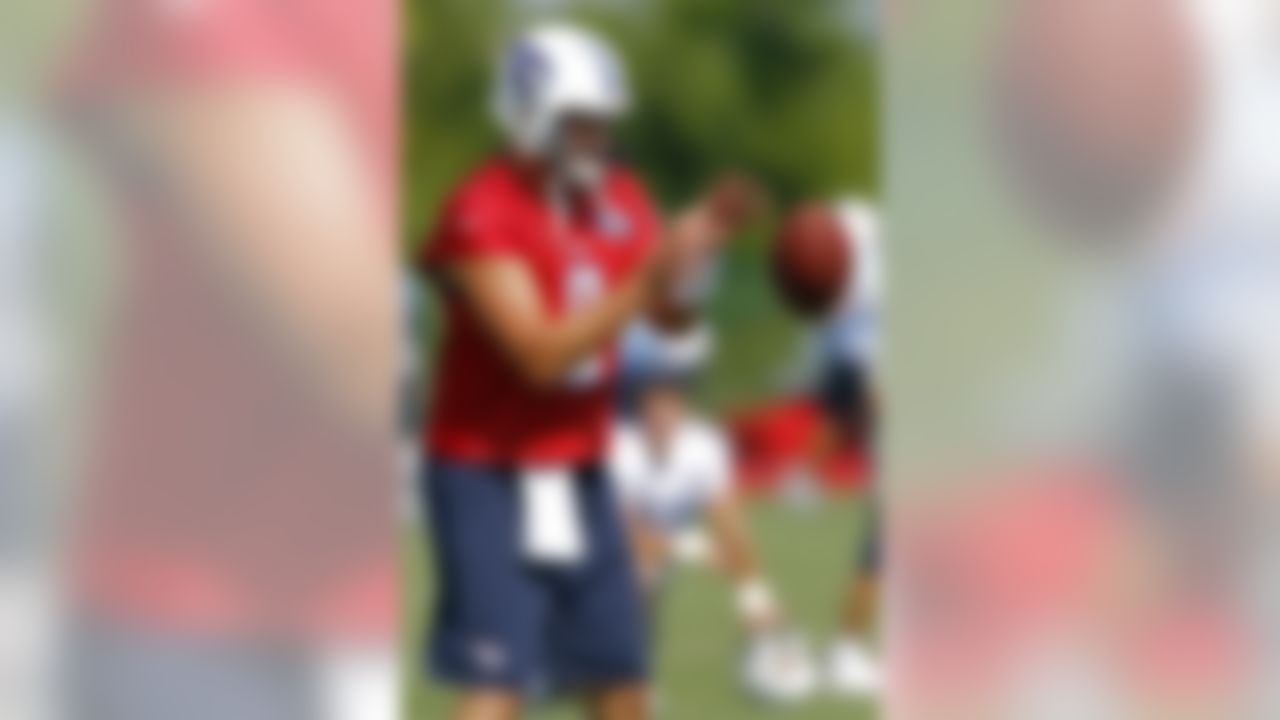Tennessee Titans quarterback Matt Hasselbeck during training camp at Titans' headquarters Saturday, July 28, 2012 Nashville, Tenn. (AP Photo/Wade Payne)