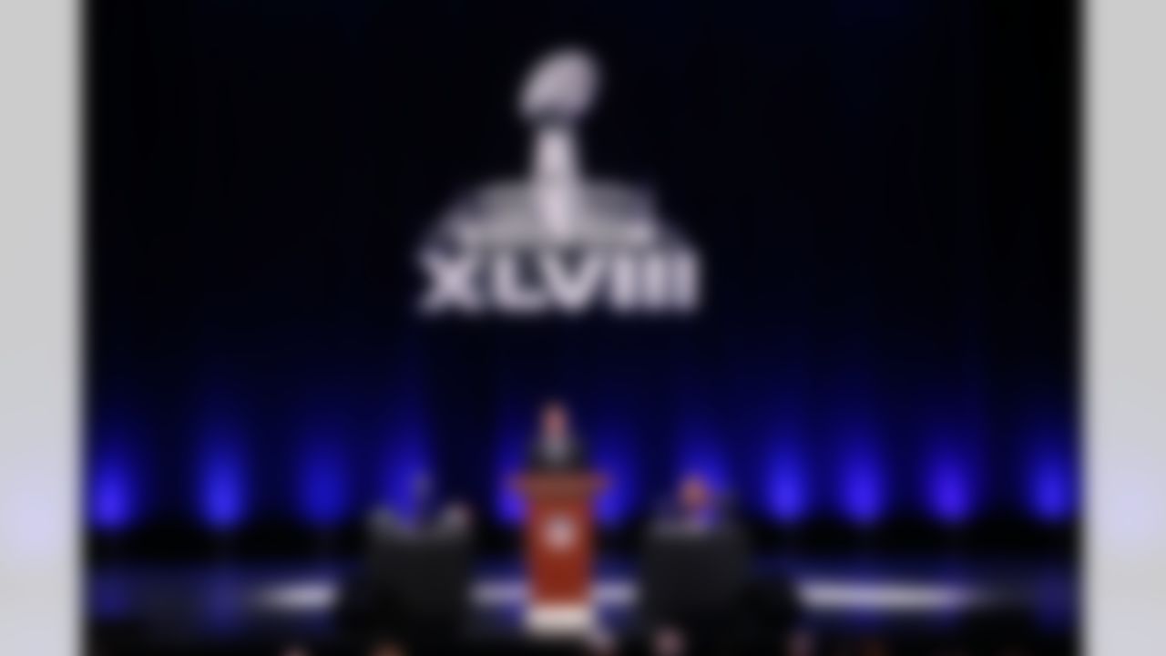 NFL Commissioner Roger Goodell speaks during a press conference at the Rose Theater on Friday, January 31, 2014 in New York, NY. (Ben Liebenberg/NFL)