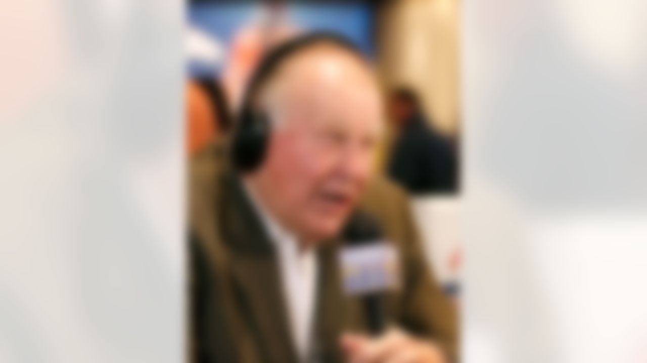 Former Green Bay Packers guard Jerry Kramer is interviewed on Radio Row at the Super Bowl XLVIII media center in the Sheraton Hotel on Wednesday, January 29, 2014 in New York, NY. (Perry Knotts/NFL)