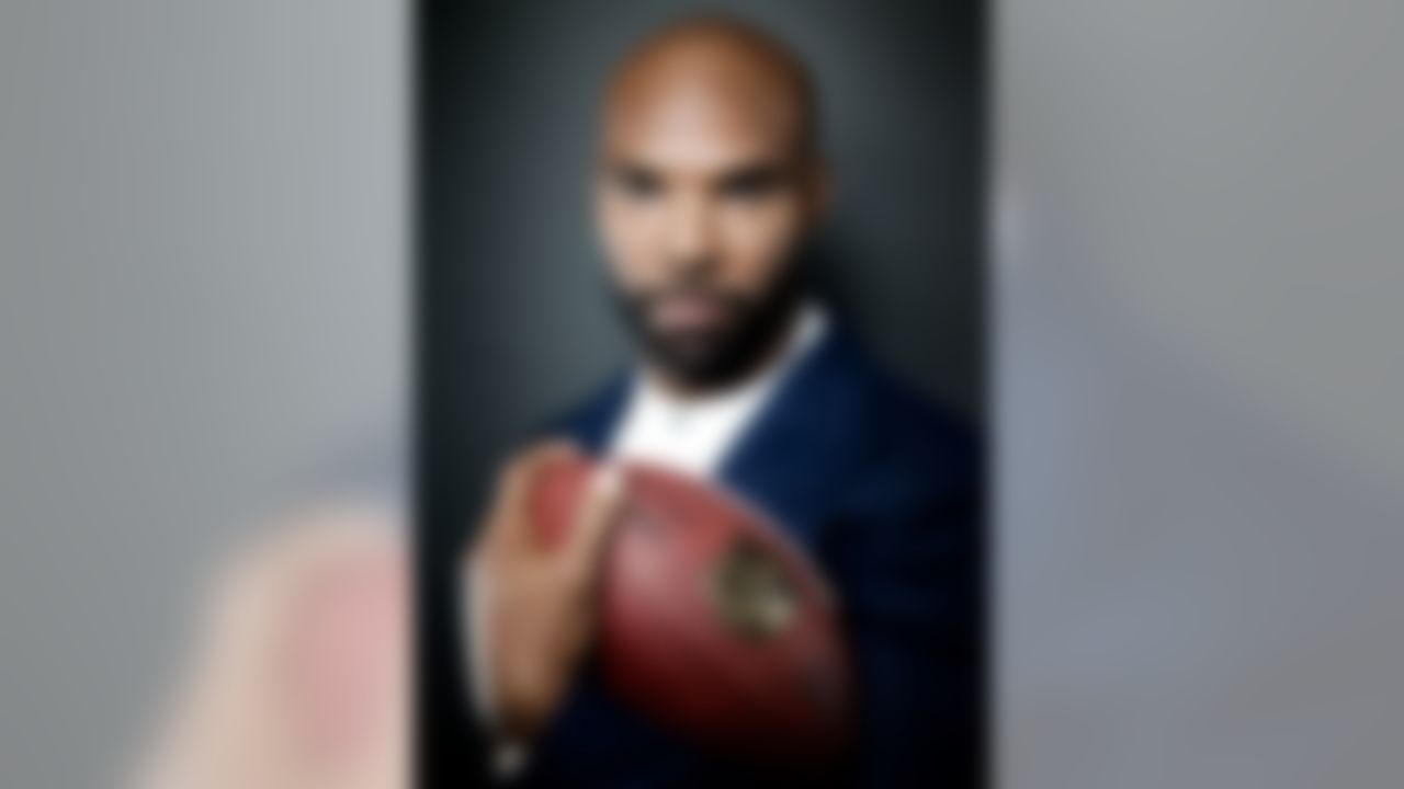 New York Jets RB Matt Forte poses for a portrait in the NFL Studio in Culver City, Calif., on July 14, 2016. (Ben Liebenberg/NFL)