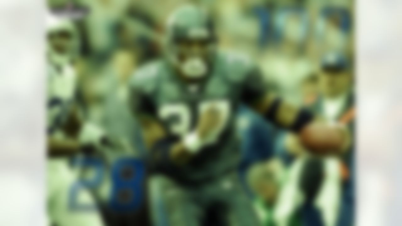 In 2005, Shaun Alexander took home the first and only MVP award for the Seattle Seahawks. Alexander had 28 total touchdowns that year, a single-season record at the time (since surpassed by LaDainian Tomlinson, who had 31 TDs in 2006). Alexander retired in 2008 with 100 rushing touchdowns, making him one of 8 players in NFL history to hit triple figures. Six of the other seven players to do so are in the Hall of Fame, with the lone exception being LaDainian Tomlinson (who will be eligible in 2017). Alexander has been eligible since 2014.