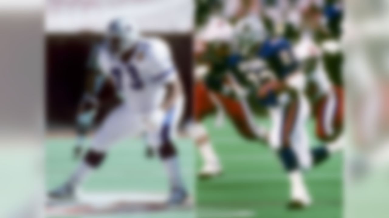 Larry Allen made 11 Pro Bowls in his career, 10 of which came with the Dallas Cowboys. Only Emmitt Smith (11) represented the Cowboys more in Honolulu. Allen is one of seven offensive linemen to be selected to the Pro Bowl at two different positions during his career. He joins Chris Hinton and Kent Hill as the only players to be selected at both guard and tackle.