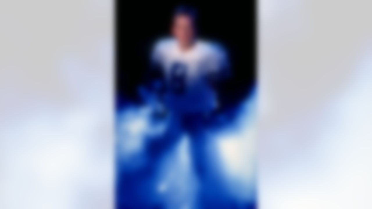 A portrait picture of Troy Aikman #8 of the Dallas Cowboys during the NFL Quarterback Club at Disney''s Boardwalk Hotel in Orlando, Florida. (Vincent Laforet/Allsport)