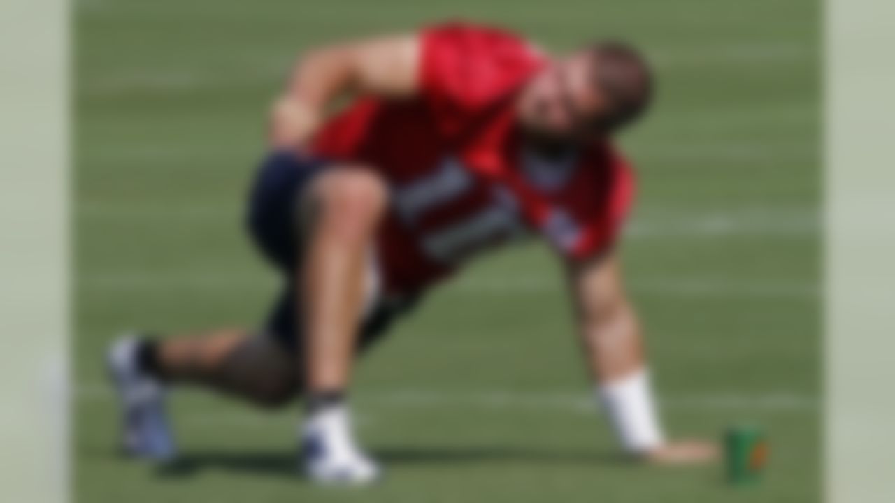 Tennessee Titans quarterback Jake Locker during training camp at Titans' headquarters Saturday, July 28, 2012 Nashville, Tenn. (AP Photo/Wade Payne)