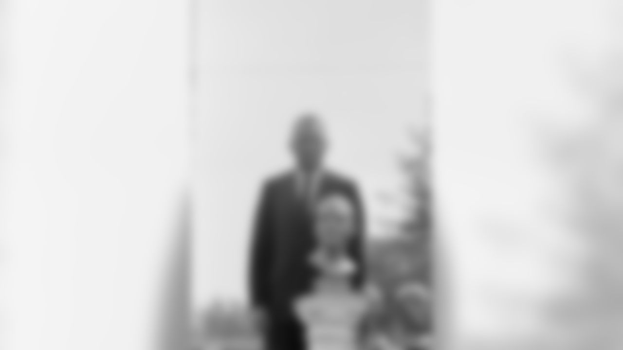 Don Hutson poses with bust after he was enshrined in the National Pro Football Hall of Fame in Canton, Ohio on Sept. 7, 1963, during dedication ceremonies. (Associated Press)