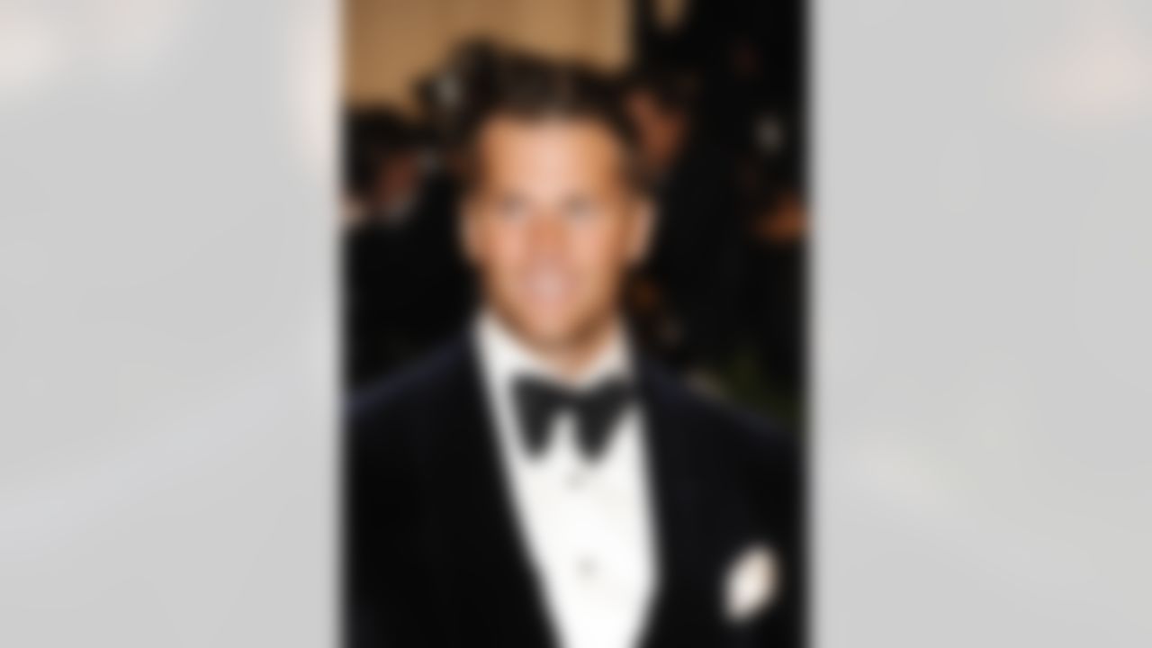 Tom Brady arrives at the Metropolitan Museum of Art Costume Institute gala benefit, celebrating Elsa Schiaparelli and Miuccia Prada, Monday, May 7, 2012 in New York. (AP Photo/Evan Agostini)