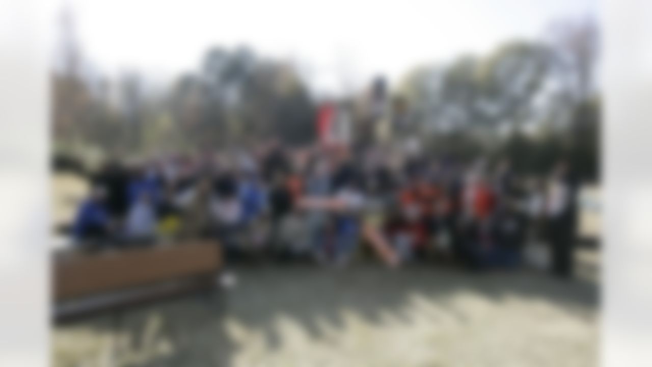 The Home Depot NFL Neighborhood MVP Build in Atlanta, GA with Falcons Linebacker Keith Brooking. (Photo by Andrew Coppley/CIA Stock Photography Inc.)