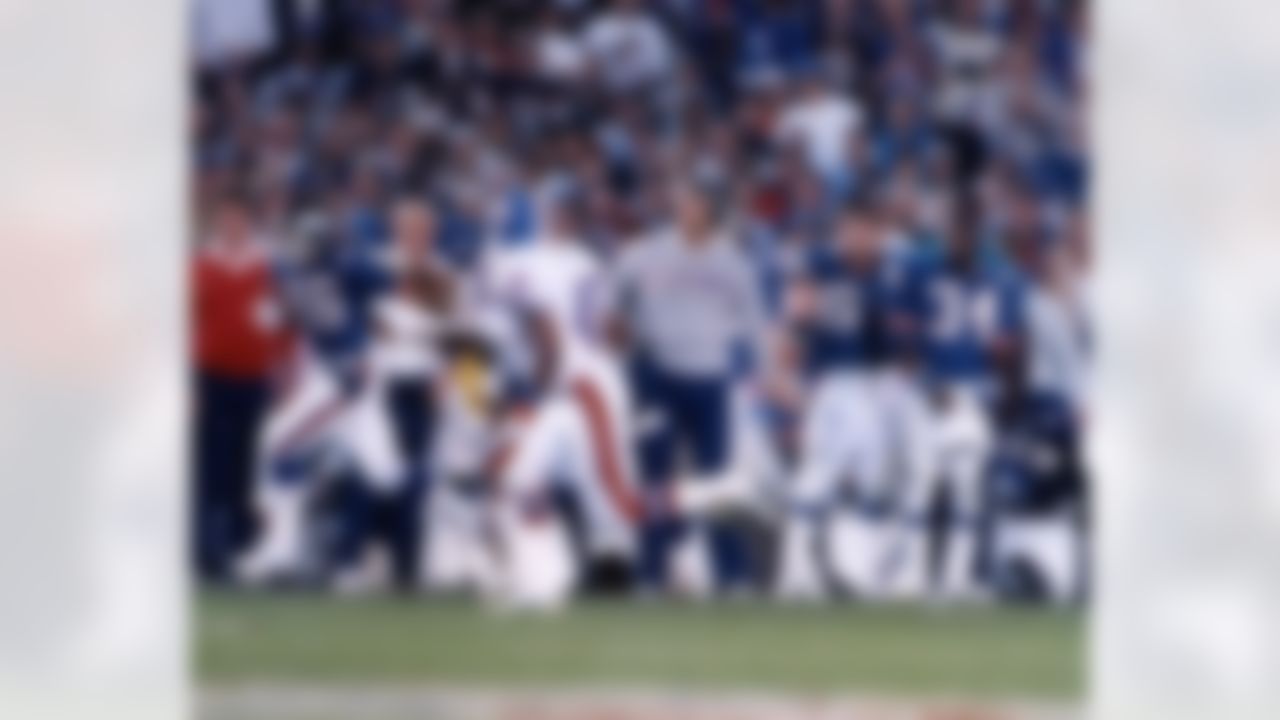 New York Giants wide receiver Lionel Manuel (86) runs down the sideline during a Super Bowl XXI NFL game against the Denver Broncos in Pasadena, on January 25, 1987. The Giants defeated the Broncos 39-20. (National Football League)
