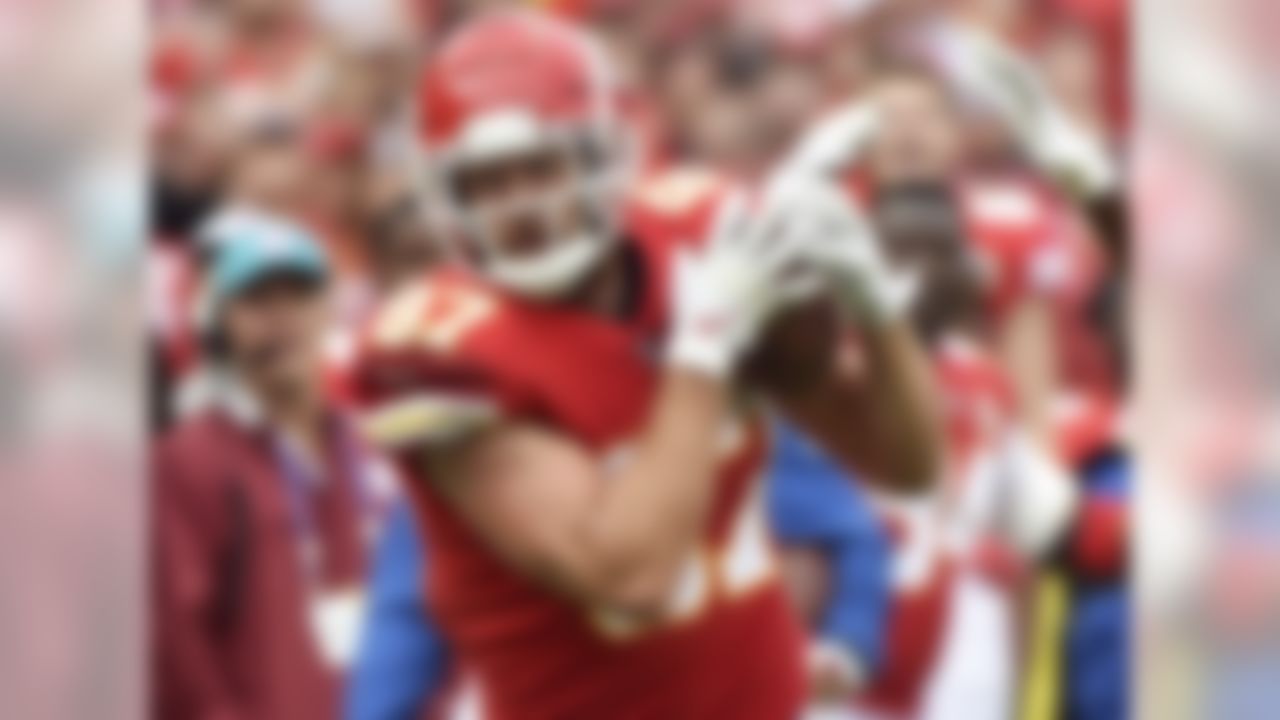 10. Travis Kelce, TE, Kansas City Chiefs – 103 receptions