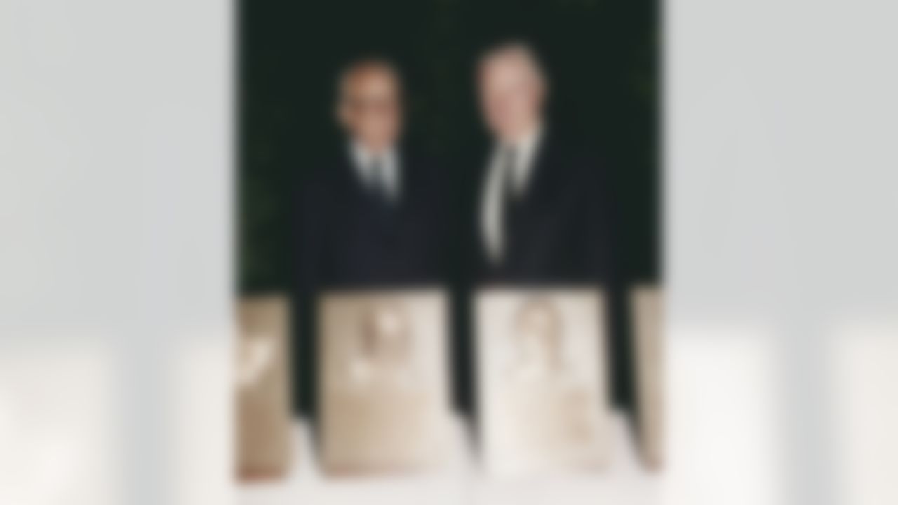 New York Giants President Wellington Mara with New York Jets owner Leon Hess. (National Football League)