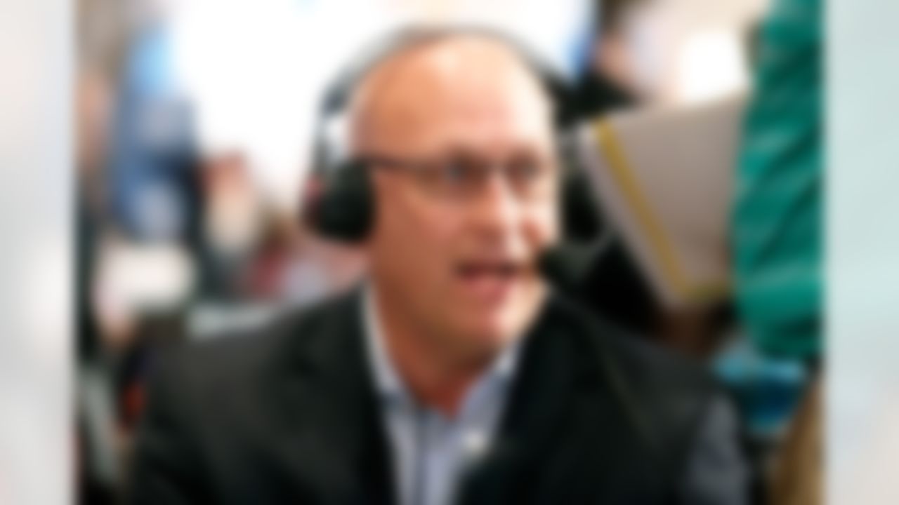 Former Baltimore Orioles baseball player Cal Ripken, Jr. is interviewed on Radio Row at the Super Bowl XLVIII media center in the Sheraton Hotel on Wednesday, January 29, 2014 in New York, NY. (Perry Knotts/NFL)