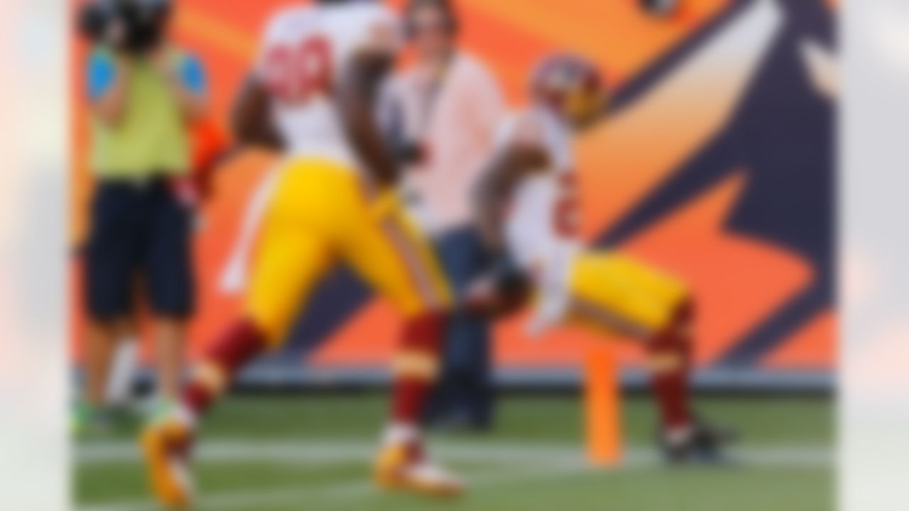 Washington Redskins cornerback DeAngelo Hall (23) during an NFL regular season game against the Denver Broncos on Sunday, Oct. 27, 2013 in Denver.