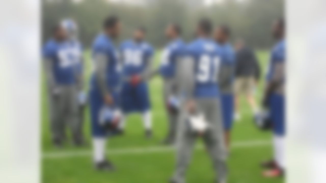 Giants D Line practicing. Photo by Mike Carlson/Special to NFL.com