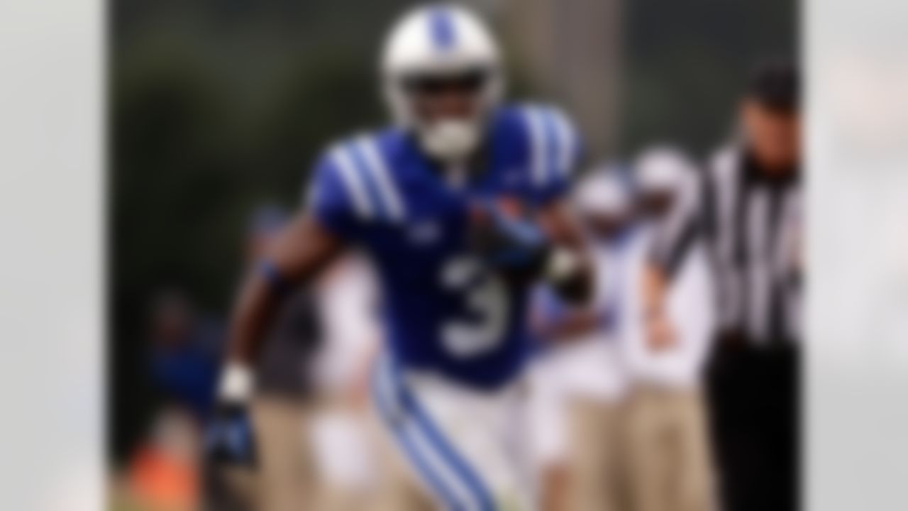 Particulars: 5-9, 175, senior.
Buzz: He hasn't received much national attention, but he's jet-quick and flies around making plays for the Blue Devils. In the past two seasons, he had seven receptions of at least 60 yards, 11 of at least 50 and 13 of at least 40. Last season, he was tied for third nationally with five catches covering at least 50 yards, and in 2012, he was tied for the national lead with four receptions of at least 60 yards. But he's not a one-dimensional deep threat -- he has 184 receptions in the past two seasons. Four of his eight TD receptions last season covered at least 58 yards. In addition, he averaged 16 yards on 25 punt returns last season, with two TDs, and he was tied for the national lead with two returns that covered at least 70 yards. He also led the nation with eight punt returns of at least 20 yards.
