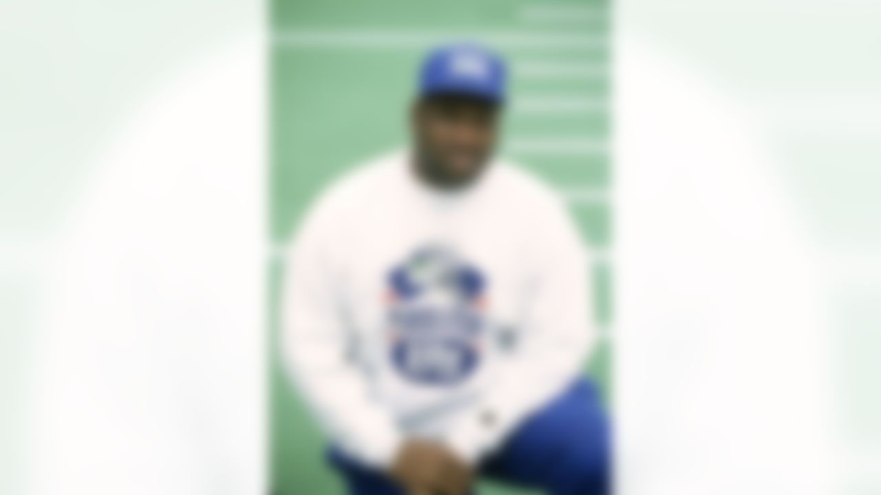 Seattle Seahawks defensive tackle Cortez Kennedy is named Seahawks Miller Lite Player of the Year before the AFC's 23-20 overtime victory over the NFC in the 1993 NFL Pro Bowl played on February 7, 1993 at Aloha Stadium in Honolulu, Hawaii. (National Football League)