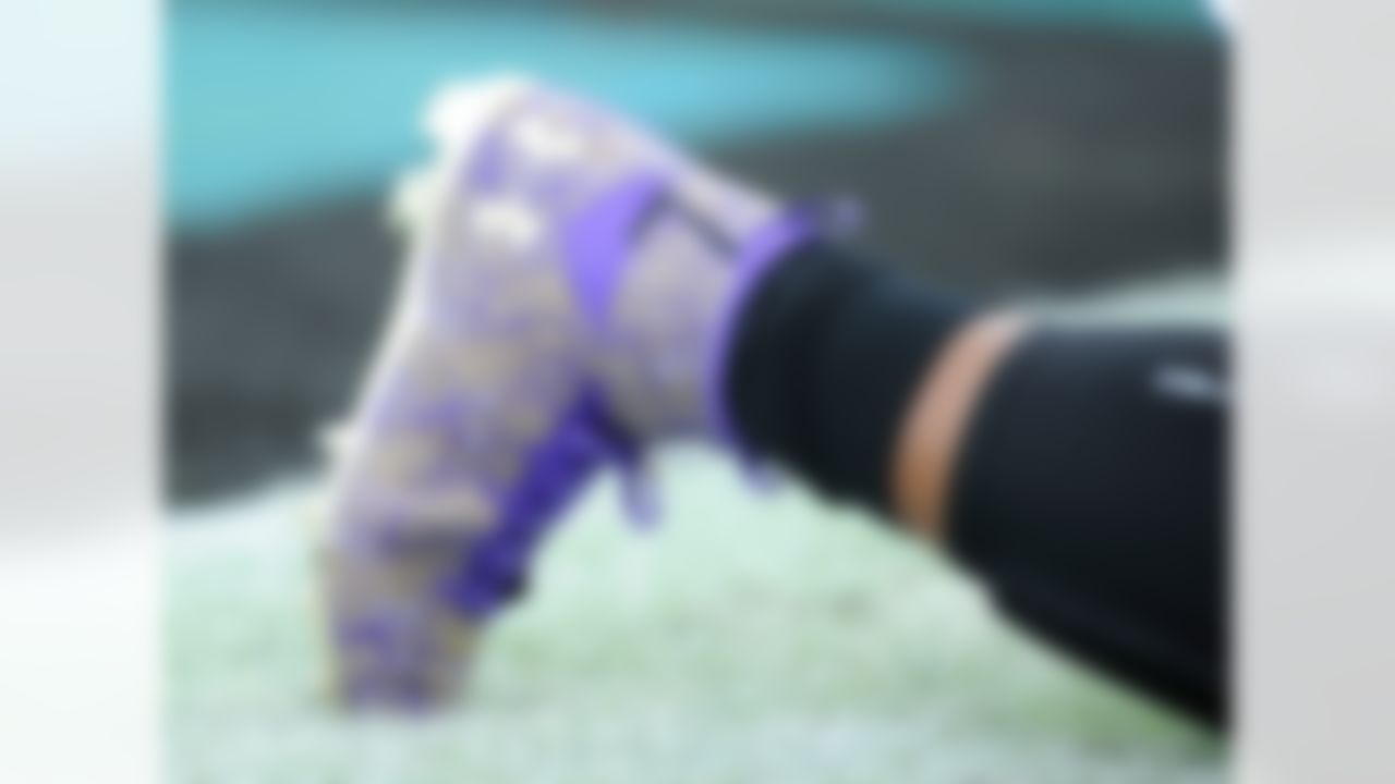 These "paisley" purple UA cleats that Cam wore for his game against the Vikings were a very obvious tip of the hat to Prince who was one of Minnesota's most beloved people. The Vikings defense didn't seem to think much of the gesture as they turned Cam's day into a hellish nightmare.