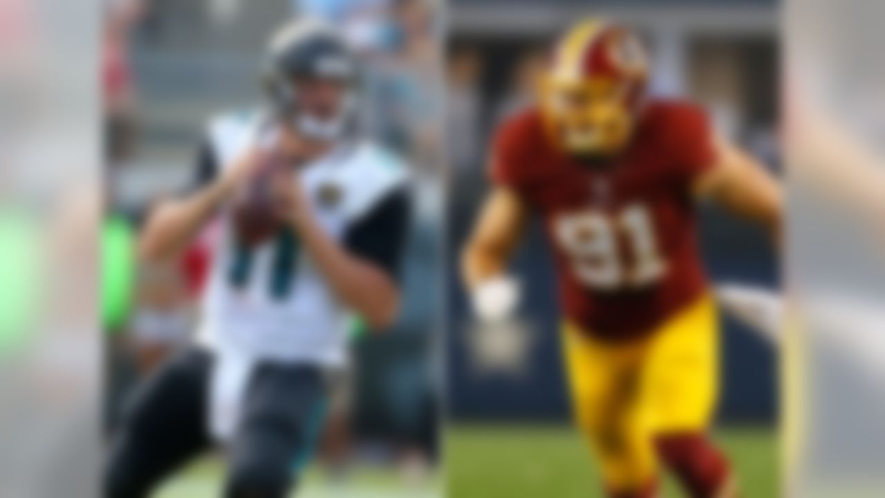 Jaguars receive: 2011 first-rounder (No. 10: QB Blaine Gabbert)
Redskins receive: 2011 first-rounder (No. 16: DE Ryan Kerrigan), 2011 second-rounder (No. 49: Traded to Colts)

The pre-draft hype machine moved Gabbert into first-round consideration, and when it was all said and done, the Missouri product was a top-10 draft pick. The Jaguars thought they had their franchise quarterback of the future. Instead, Gabbert never developed into a viable starting quarterback and was dealt to the 49ers three years after being drafted. Kerrigan, meanwhile, is a defensive force for the Redskins, posting a career-high 13.5 sacks in 2014.