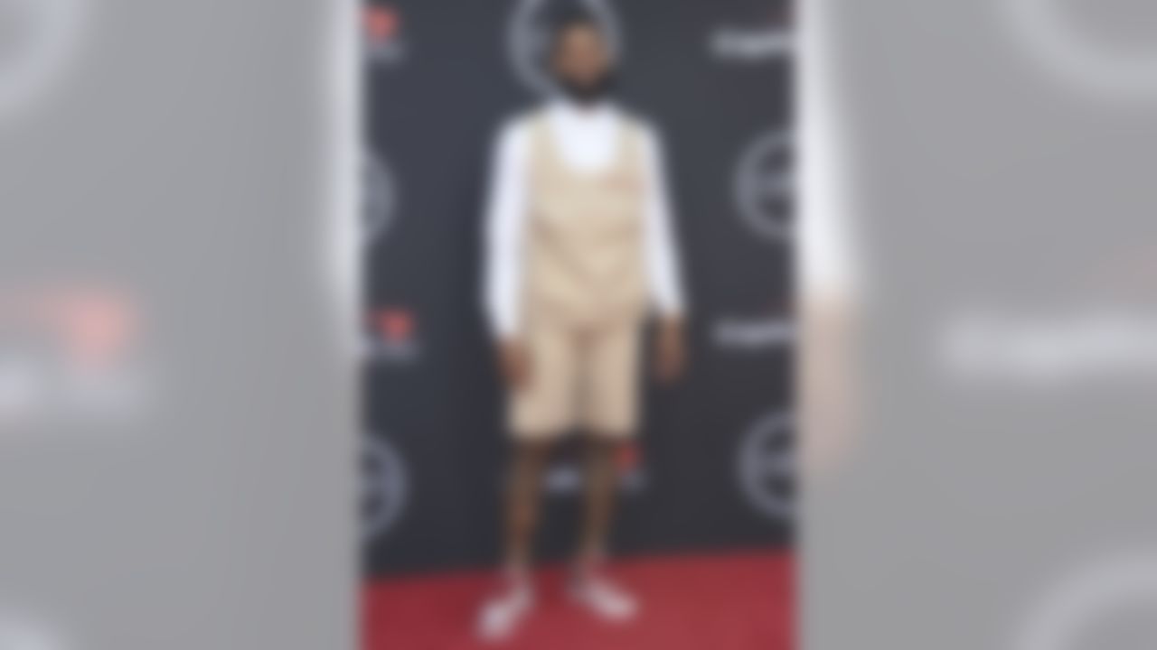 Cleveland Browns wide receiver Odell Beckham poses on the red carpet at the ESPY Awards on Wednesday, July 10, 2019, at the Microsoft Theater in Los Angeles.