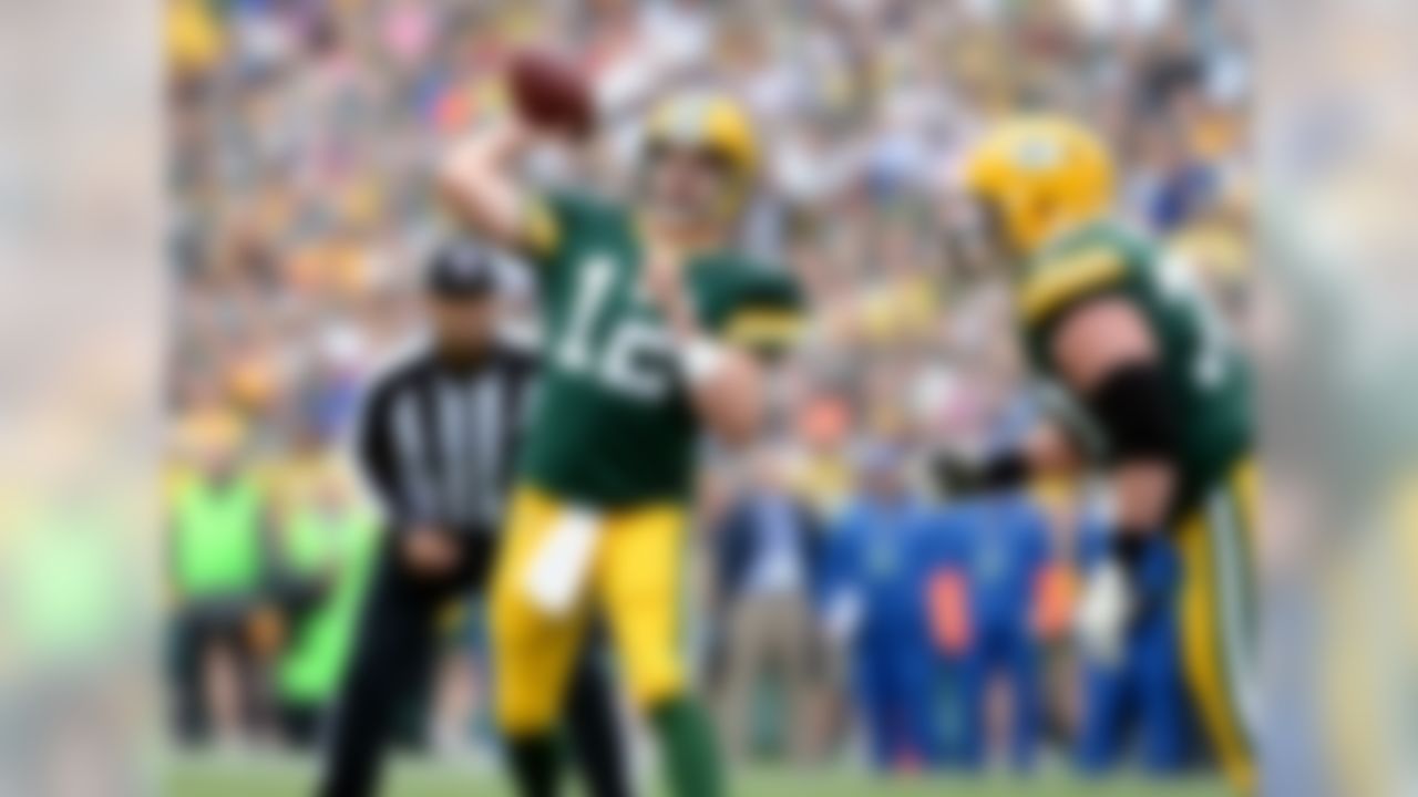 Aaron Rodgers is averaging 406.5 passing yards per game through two games, with seven touchdowns and one interception. Against the Washington Redskins in Week 2, Rodgers threw for 335 yards in the first half alone. Sunday, he faces a Bengals defense that has gone 16 consecutive games without allowing a 300-yard passer -- the longest such active streak in the NFL.