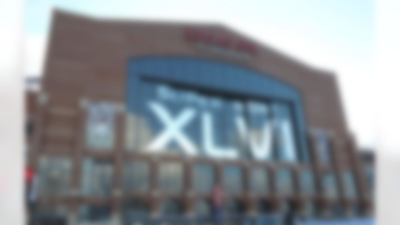 Lucas Oil Stadium in downtown Indianapolis on Sunday, Jan. 29, 2012, in Indianapolis, for Super Bowl XLVI. The New England Patriots are scheduled to face the New York Giants on Feb. 5. (Ben Liebenberg/NFL)
