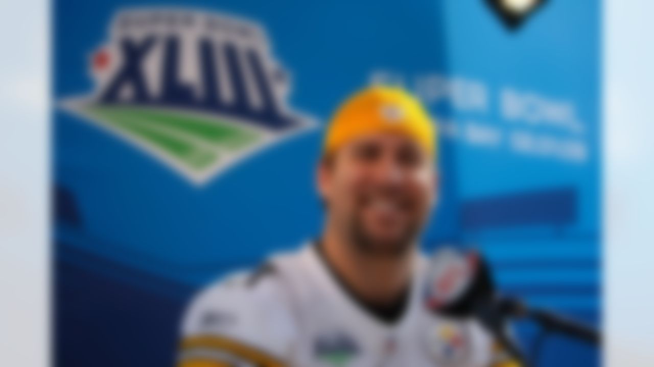 TAMPA , FL - JANUARY 27: Ben Roethlisberger of the Pittsburgh Steelers during the AFC Media Day at Raymond James Stadium on January 27, 2009 in Tampa, Florida. (Photo by Ben Liebenberg/NFL.com)