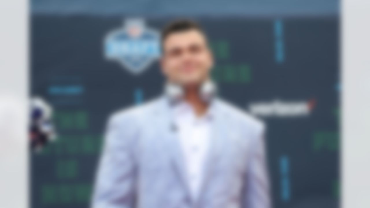 Texas offensive tackle Connor Williams on the red carpet.