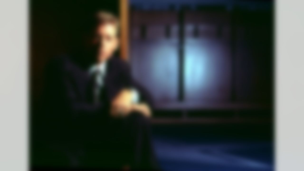 American Hall of Fame quarterback Troy Aikman #8 of the Dallas Cowboys. The overall draft pick in 1989, Aikman played 12 consecutive seasons as quarterback with the Cowboys. (AP Photo/Marc Serota)