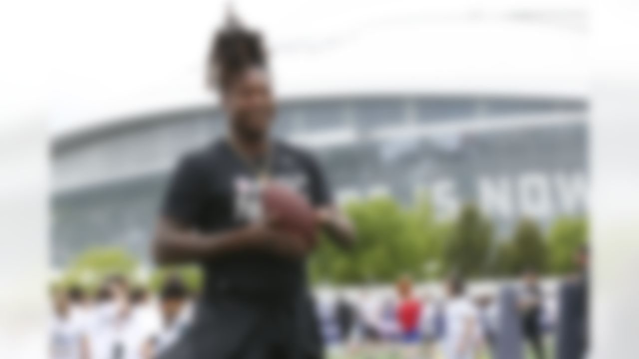 Central Florida linebacker Shaquem Griffin looks on during a Play Football event.
