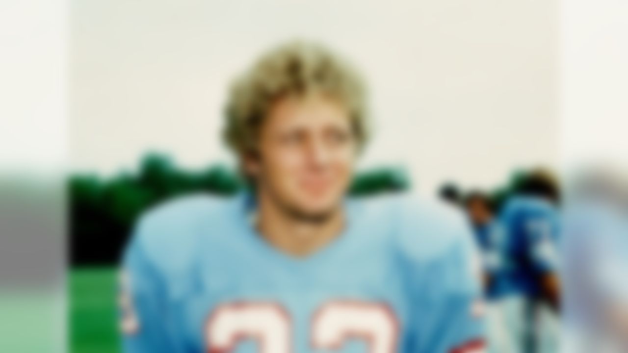 Houston Oilers Hall of Fame wide receiver Steve Largent during his rookie year in 1976. After four preseason games, he was going to be cut, but instead he was traded to the Seattle Seahawks for a 1977 eighth-round pick. (National Football League)