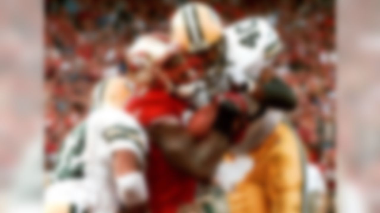 "The Catch II" provided the 49ers with yet another epic playoff moment of glory in their time in Candlestick Park. Terrell Owens caught a long touchdown pass from Steve Young with just three seconds remaining in the game to give the 49ers a 30-27 win over the Green Bay Packers. The 49ers' previous three seasons had come to an end with playoff losses to the Packers.