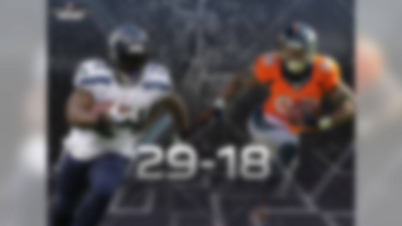 As the designated "home team," the AFC team can choose to wear its home or away jersey. The Broncos have chosen to wear their orange home jerseys, which means the Seahawks will wear their road whites. Teams that wear white jerseys have won eight of the last nine Super Bowls and are 29-18 in the Super Bowl.