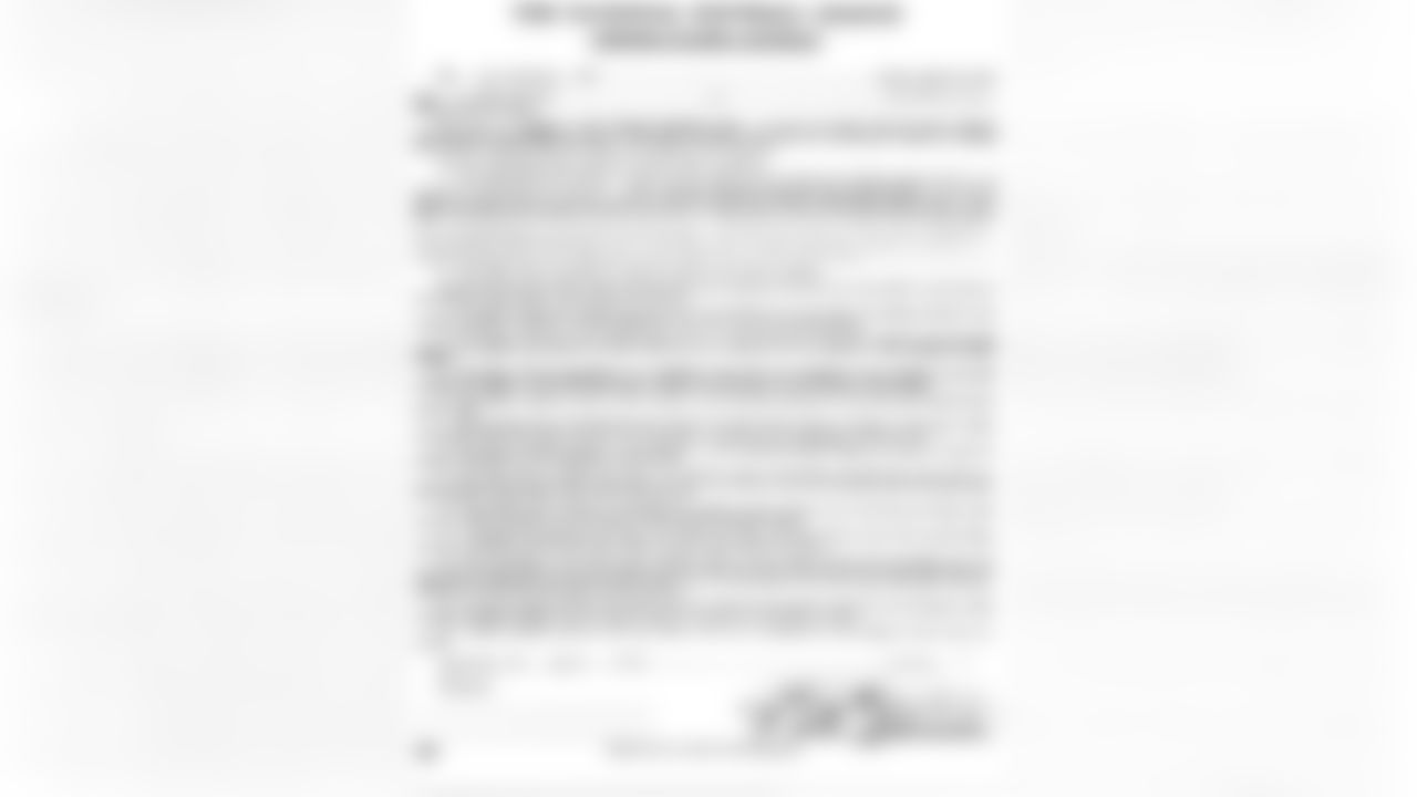 A copy of Boston Redskins tackle Albert "Turk" Edwards' 1940 contract with the Washington Redskins, shown March 6, 1940 in Washington, D.C. (Pro Football Hall of Fame)