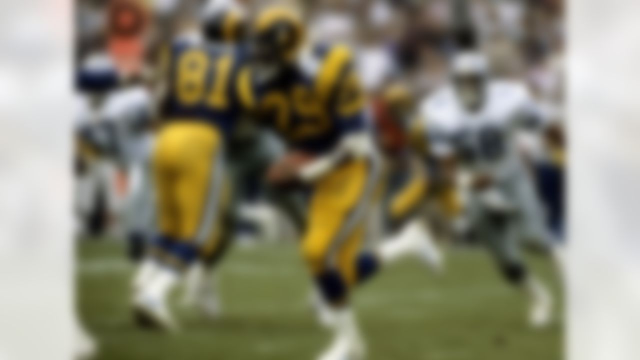 In 1985, Dickerson's holdout cost him the first two regular-season games. The future Hall of Famer ran for just 1,234 yards and 12 touchdowns. Ouch.