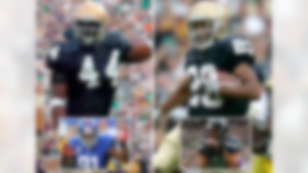 The Fighting Irish are the No. 1 team in the nation for the first time since 1993. Yet, Notre Dame was still pumping out pro players before this year's success, including two-time Pro Bowl defensive end Justin Tuck and Seattle Seahawks wide receiver Golden Tate. Unfortunately no Rudy, but there is a Brady. Quinn, not Tom.