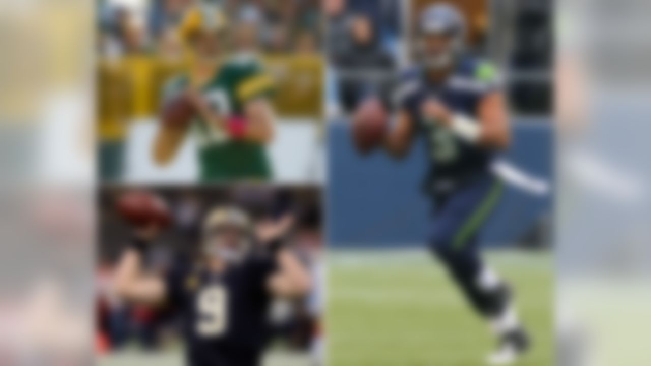 Seahawks QB Russell Wilson has thrown a game-winning TD pass in the final two minutes of regulation or OT three times this season, the most ever by a rookie since at least the 1970 merger. With 11 TDs and no interceptions in Seattle, Wilson has the NFL's highest passer rating (122.0) at home this season. He is on pace for the third-best single-season passer rating at home in NFL history, which would place him behind Aaron Rodgers and Drew Brees, but in front of Peyton Manning, Kurt Warner, Steve Young and John Elway in the record books.