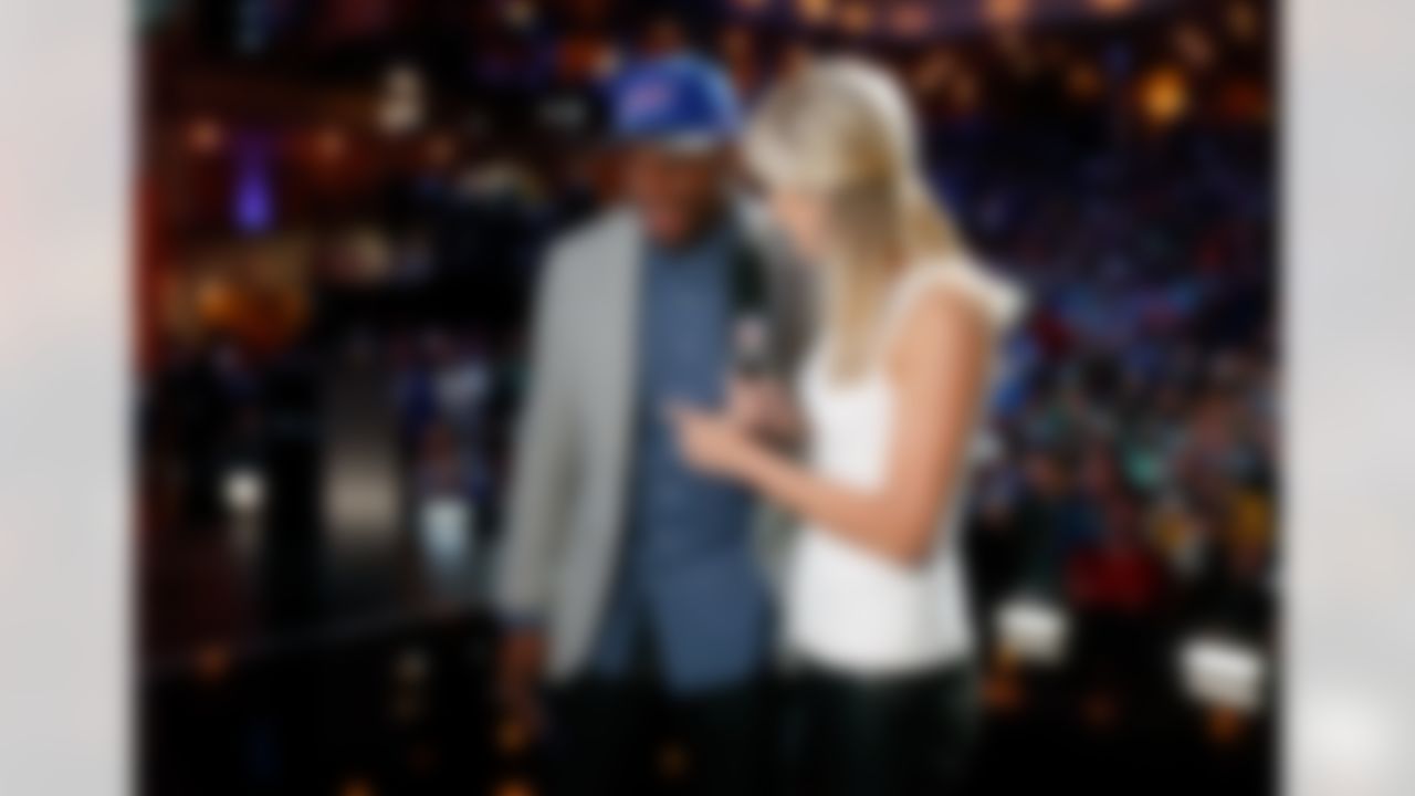 Alabama linebacker Reggie Ragland is interviewed by NFL Network's Melissa Stark on stage during the 2016 NFL Draft at the Auditorium Theatre on Friday, April 29, 2016 in Chicago. (Ben Liebenberg/NFL)