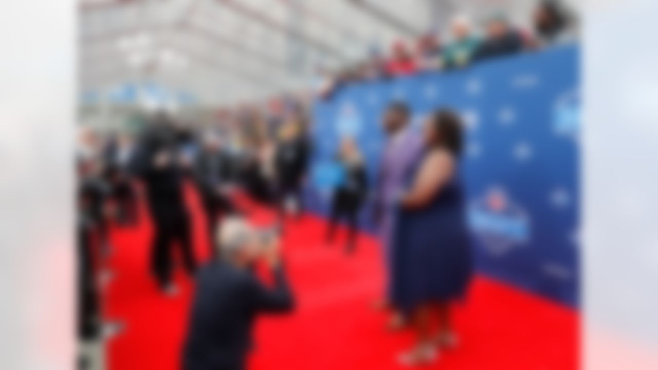 Alabama defensive tackle Jarran Reed poses for photos on the red carpet during the 2016 NFL Draft at the Auditorium Theatre on Thursday, April 28, 2016 in Chicago. (Ben Liebenberg/NFL)
