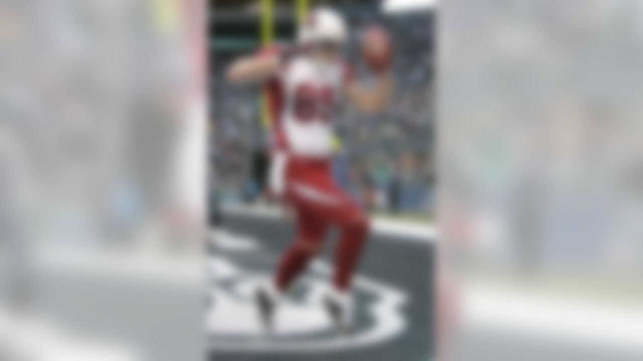 SEATTLE - DECEMBER 9: Wide receiver Jerheme Urban #85 of the Arizona Cardinals makes a touchdown catch against the Seattle Seahawks at Qwest Field December 9, 2007 in Seattle, Washington. The Seahawks defeated the Cardinals 42-21. (Photo by Otto Greule Jr/Getty Images)