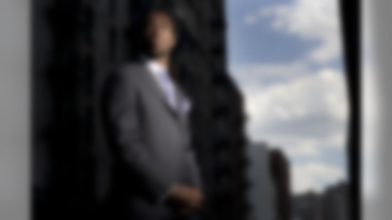 NEW YORK - JULY 02: Wide Receiver Larry Fitzgerald of the Arizona Cardinals poses for a portrait July 2, 2008 in New York City. (Photo by Chris McGrath/Getty Images)